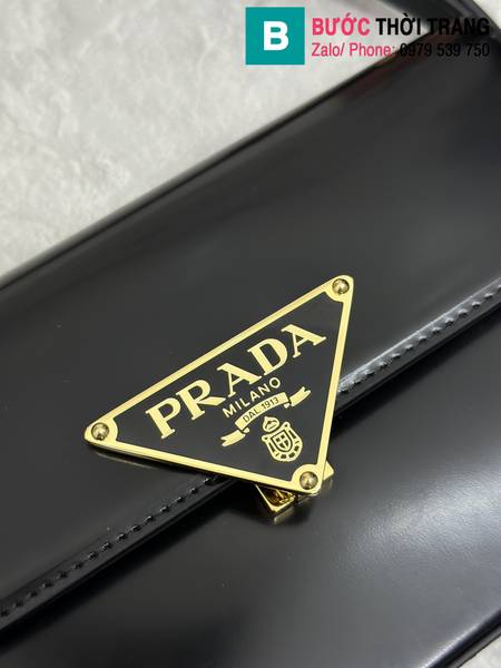 Túi xách Prada siêu cấp da bê màu đen size 20.5cm 