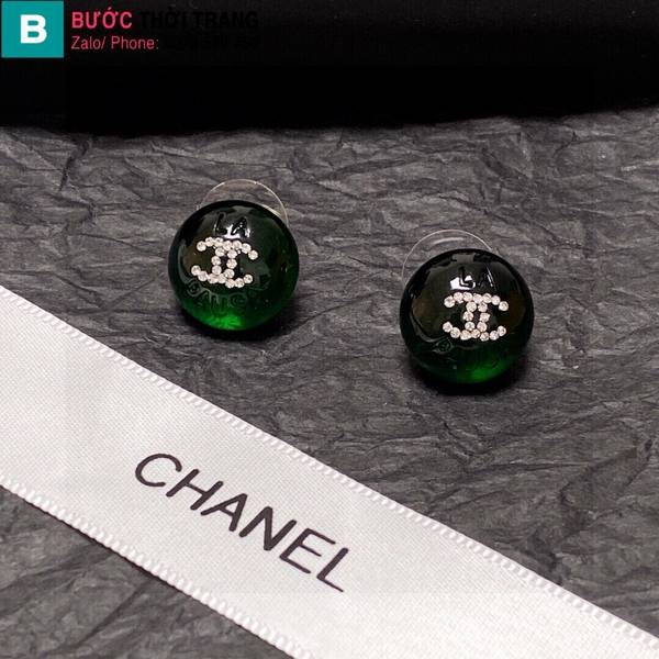 Bông tai Chanel kim cương pha lê