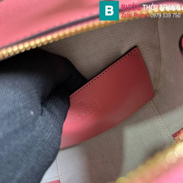 Túi xách Gucci Blondie siêu cấp da bò màu hồng size 17cm