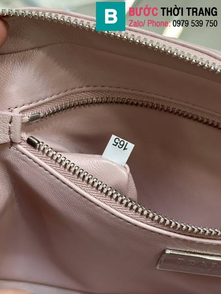 Túi xách Prada siêu cấp da cừu màu hồng size 24cm 