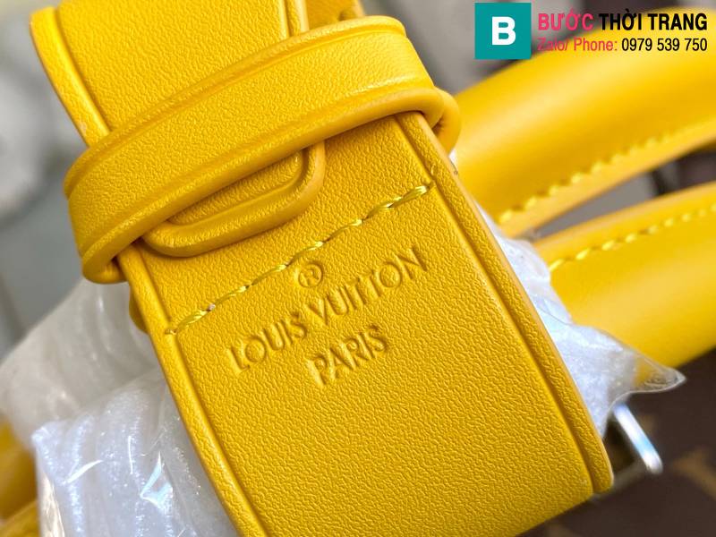 Túi du lịch louis Vuitton Lu Keepall siêu cấp monogram màu vàng size 50cm