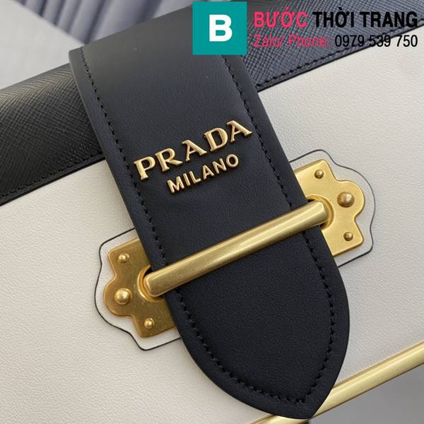 Túi xách Prada siêu cấp da bê màu trắng size 20cm 
