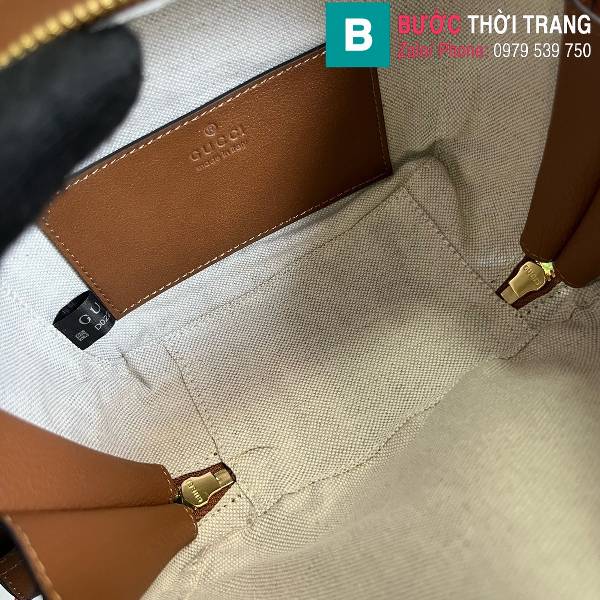 Túi xách Gucci Blondie siêu cấp da bò màu nâu bò size 17cm