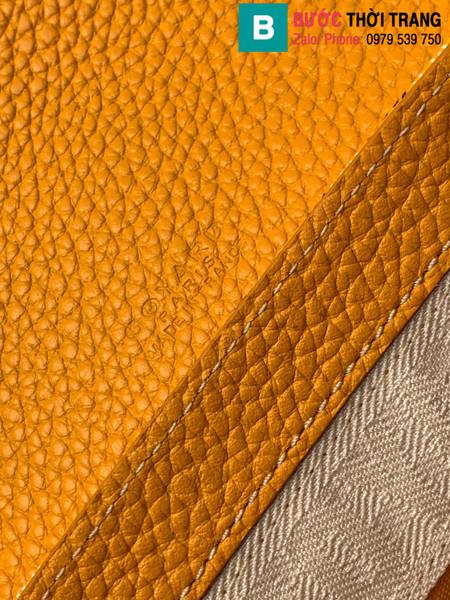 Túi xách Goyard mini siêu cấp canvas màu vàng size 16cm 