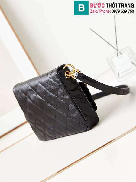 Túi xách Chanel hobo siêu cấp da cừu màu đen size 24.5cm
