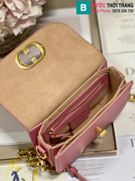 Túi xách Dior Montaigne Avenue cao cấp da bò màu hồng size 18cm