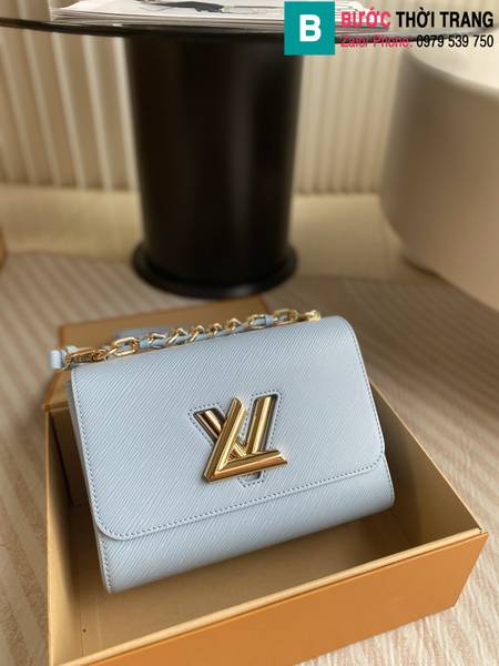 Túi xách Louis Vuitton Twist siêu cấp da epi màu trắng ngà size 23cm