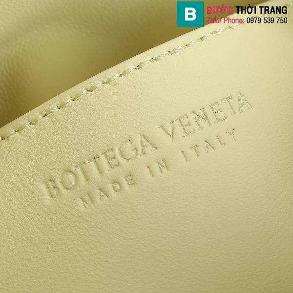 Túi xách Bottega Veneta Bowling siêu cấp da bò màu vàng size 20.5cm 