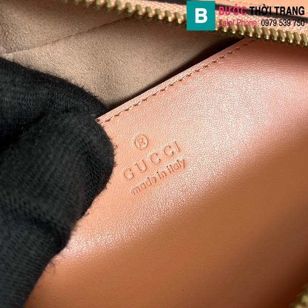  Túi xách Gucci Marmont cao cấp da bê màu cam size 24cm