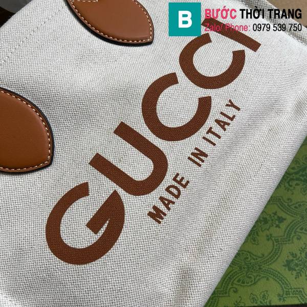 Túi xách Gucci supreme siêu cấp canvas màu nâu size 28cm 