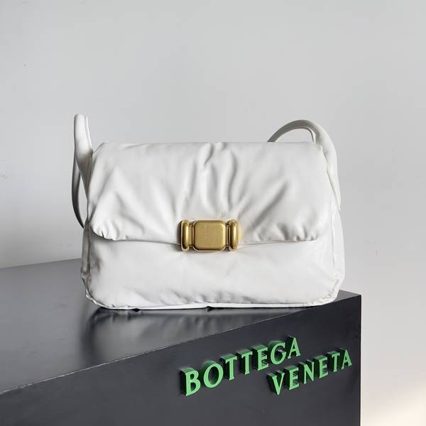 Túi xách Bottega Veneta siêu cấp da bò màu trắng size 29cm 