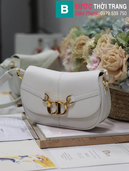 Túi xách Dior Besace siêu cấp da bò màu trắng size 24cm 