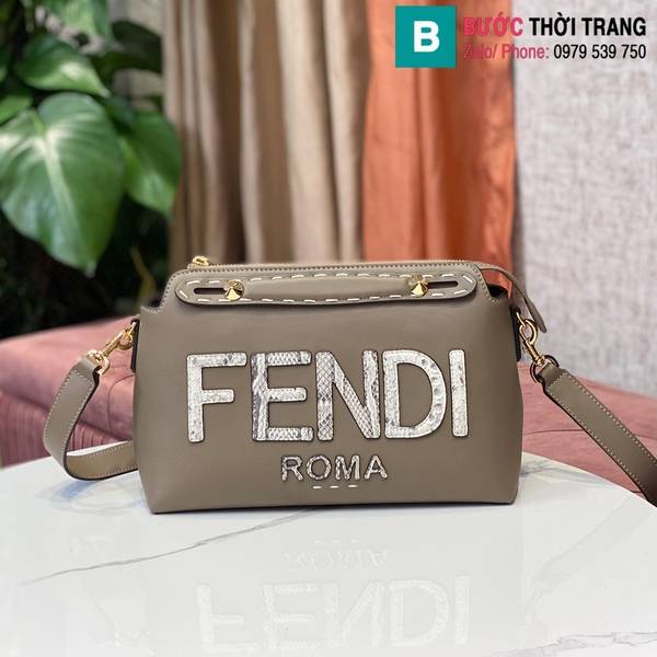 Túi xách Fendi By The Way siêu cấp da bê màu nude size 28cm