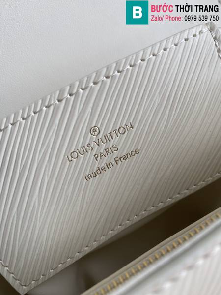 Túi xách Louis Vuitton Twist siêu cấp da epi màu trắng size 19cm