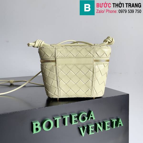 Túi xách Bottega Veneta siêu cấp da bò màu ghi size 18cm 