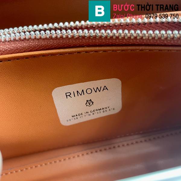 Túi xách Dior Rimowa siêu cấp nhôm màu trắng size 20cm 