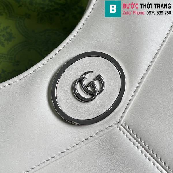 Túi xách Gucci Petite GG small tote bag cao cấp da bê màu trắng size 28cm