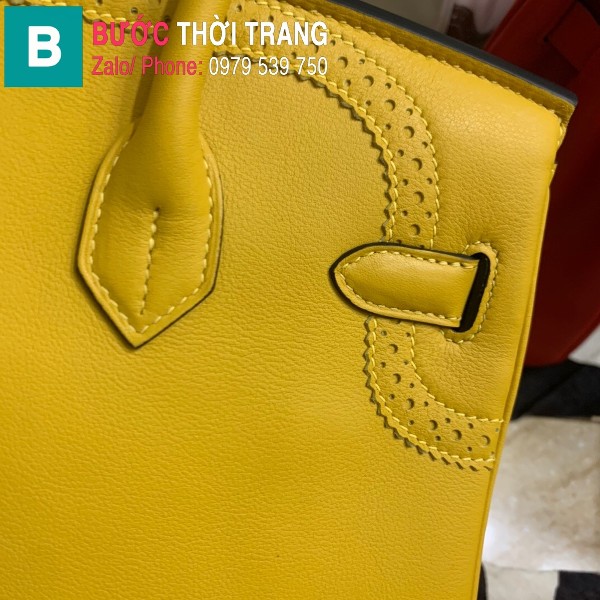  Túi xách Hermes Birkin siêu cấp da Togo màu vàng size 30cm 