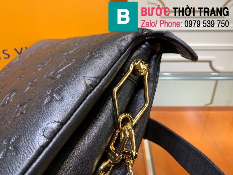 Túi xách LV Louis Vuitton Coussin siêu cấp da bê màu đen size 26cm - M57790