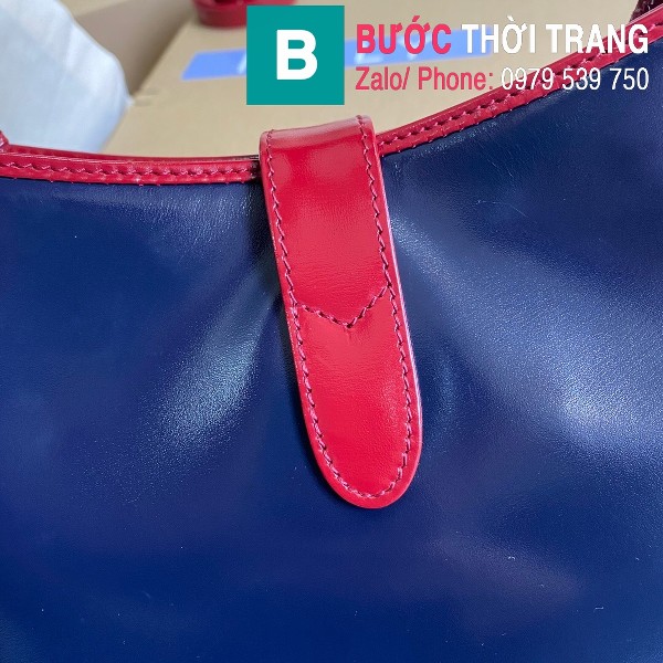 Túi xách Gucci Jackie 1961 small shoulder Bag siêu cấp da bê màu xanh size 28cm - 636706 