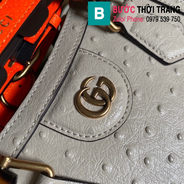 Túi xách Gucci diana mini tote bag siêu cấp màu trắng size 20cm - 655661
