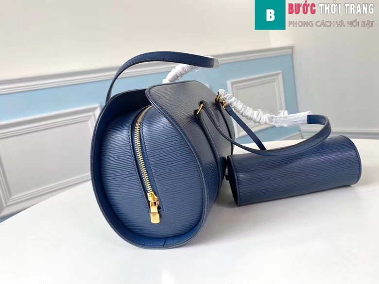 Túi xách LV Louis Vuitton Epi Soufflot Shoulder Bag siêu cấp màu xanh size 30 cm - M52222
