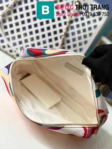 Túi xách Chanel shopping bag siêu cấp da bê màu trắng size 36cm - AS2377