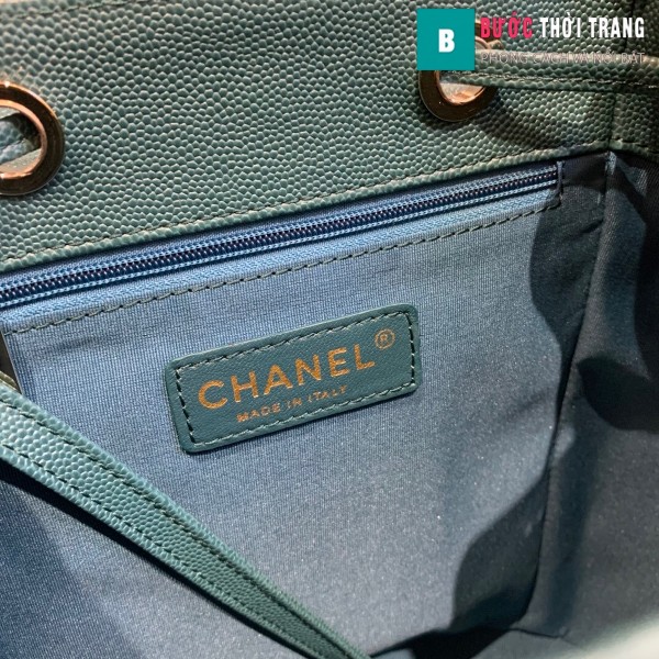 Túi xách Chanel duma backpack màu xanh size 21.5 cm - AS 1371