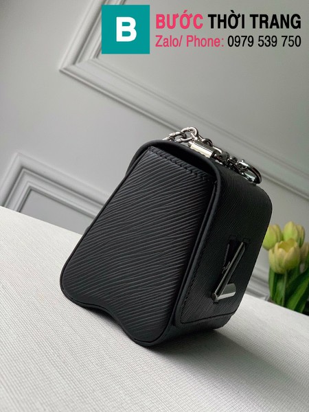 Túi xách Louis Vuitton Twist Mini siêu cấp màu đen size 15.5 cm - M56117