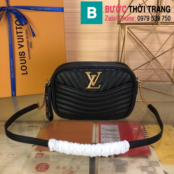 Túi xách Louis Vuitton New Wave siêu cấp da bê màu đen size 21.5 cm - M53683