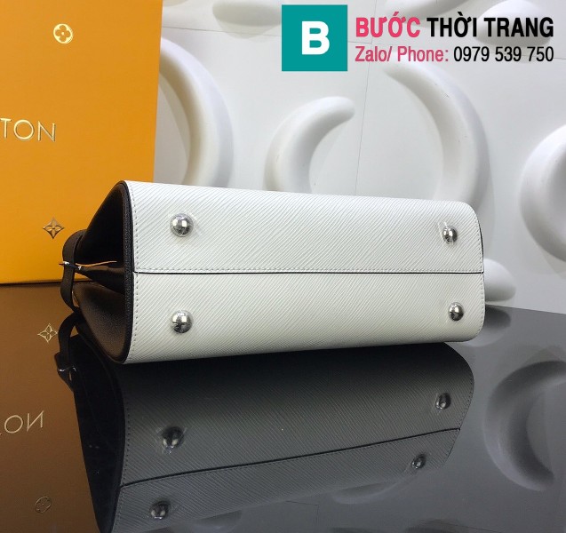 Túi xách Louis Vuitton Twist Tote siêu cấp màu trắng size 30cm - M53726