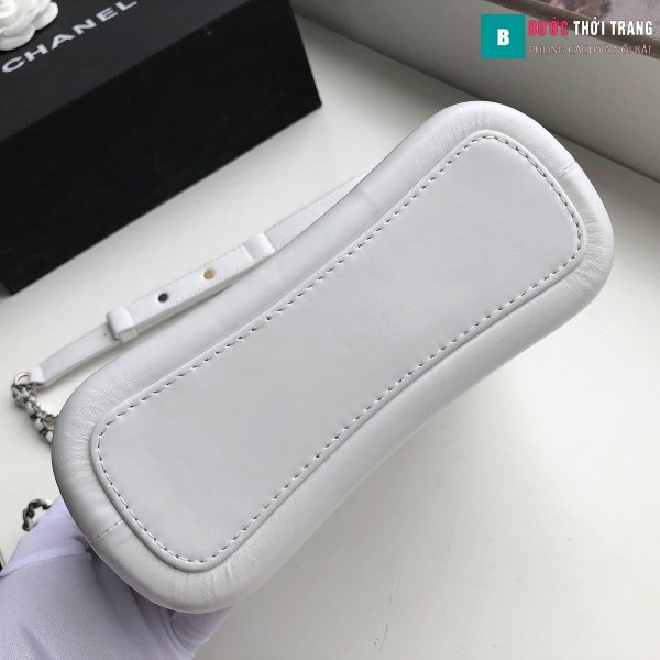 Túi xách Chanel Gabrielle small hobo bag siêu cấp màu trắng size 20cm - 91810