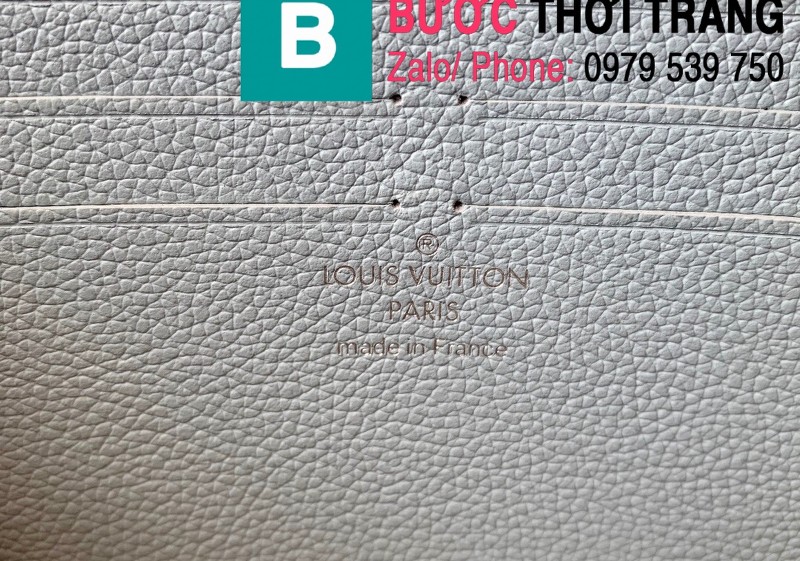 Túi xách Louis Vuitton Mylockme Clutch siêu cấp da bê màu xanh size 23.5 cm - M56136