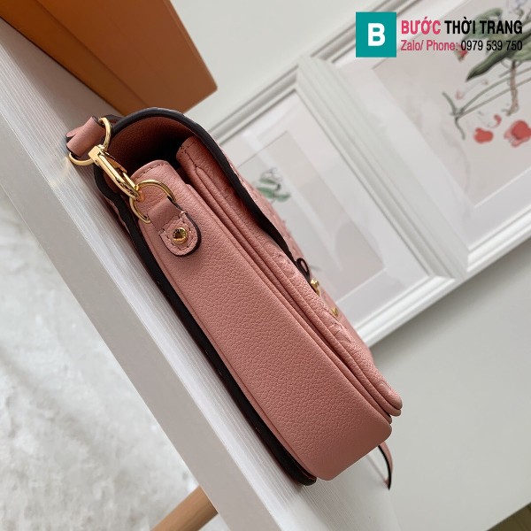 Túi xách Louis Vuitton Pochette Métis siêu cấp màu hồng size 25 cm - M44018