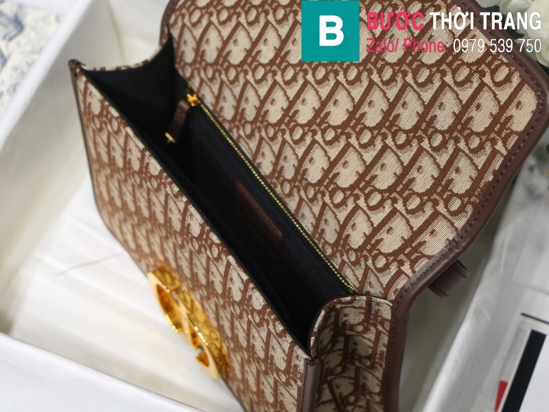 Túi xách Dior  30 Montaigne siêu cấp vải casvan màu be size 24cm 