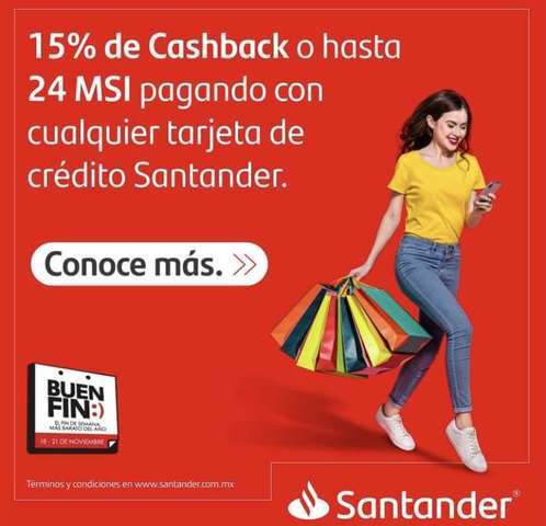 Promoción Bancaria Santander Buen Fin 2022