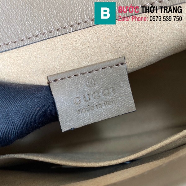  Túi xách Gucci Marmont mini top handle bag siêu cấp màu galet size 21 cm - 547260 