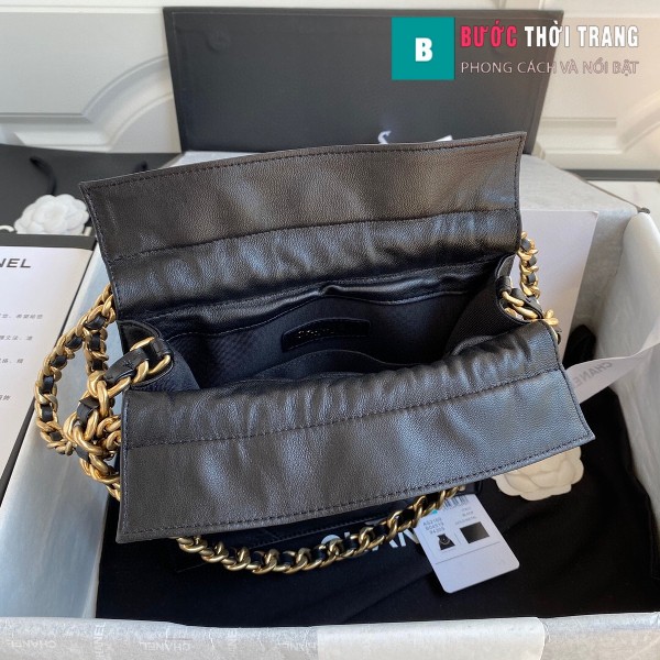 Túi xách Chanel Shopping Bag siêu cấp da cừu size 22cm màu đen - AS2169