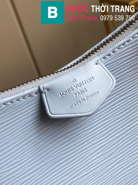 Túi LV Louis Vuitton Easy Pouch On Strap siêu cấp da bê màu xanh size 19cm - M80471 