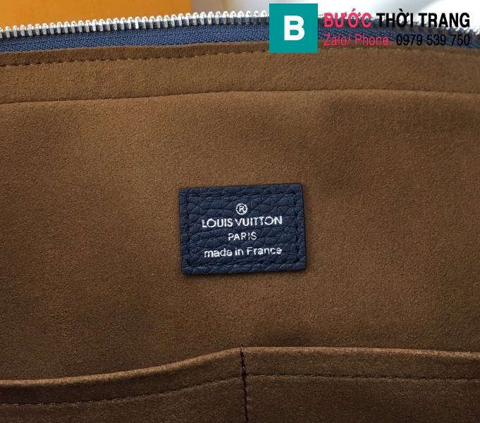 Túi Louis Vuitton Armand Briefcase PM siêu cấp màu xanh đen size 36 cm - M53489