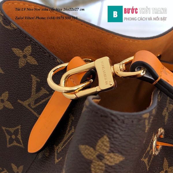 Túi xách LV Louis Vuitton Neo Noe siêu cấp dây màu cam nhạt size 26cm - M44430 