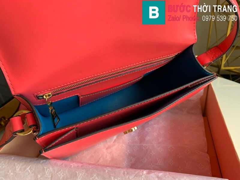 Túi xách Louis Vuitton Pont 9 siêu cấp da bò màu hồng size 23 cm - M55980