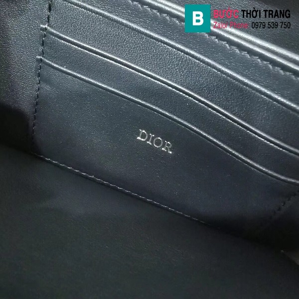 Túi xách Dior rimowa siêu cấp da bê màu nhôm xanh size 20 cm