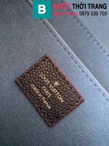 Túi xách Louis Vuitton Mylockme siêu cấp da bê màu xanh đen size 28 cm - M53197