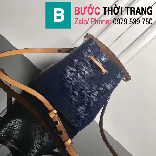 Túi xách LV Louis Vuitton NéoNoé BB Bag siêu cấp da sần màu xanh tím than size 20cm - M52853 