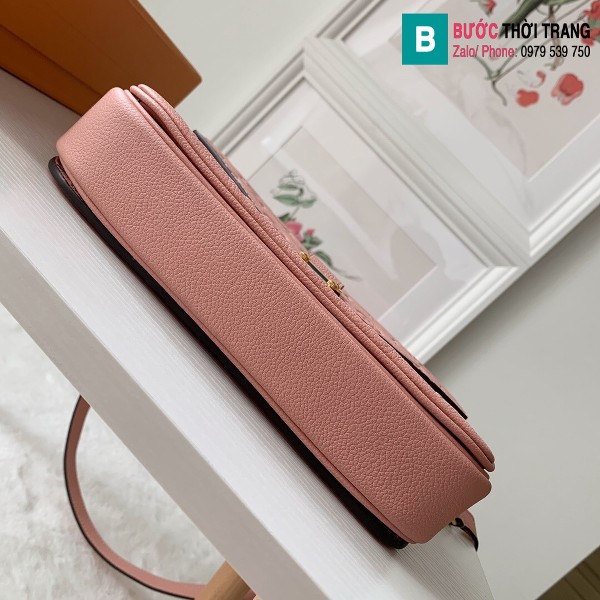 Túi xách Louis Vuitton Pochette Métis siêu cấp màu hồng size 25 cm - M44018