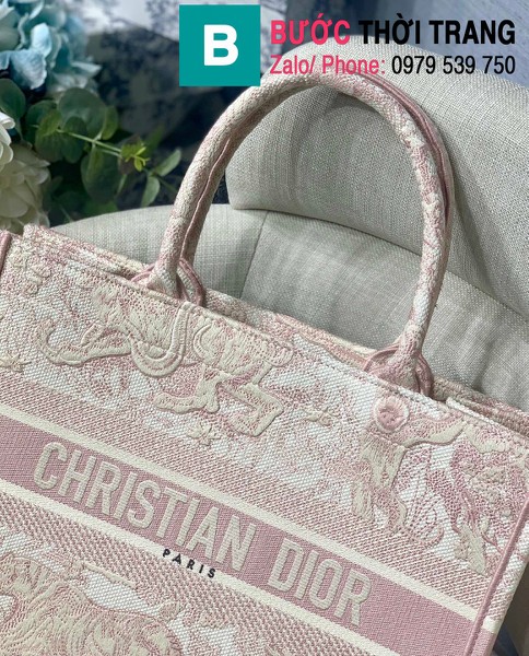 Túi xách Dior Book Tote siêu cấp chất liệu vải casvan màu 6 size 36.5cm - M1286