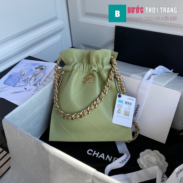 Túi xách Chanel Shopping Bag siêu cấp da cừu size 22cm xanh cốm - AS2169