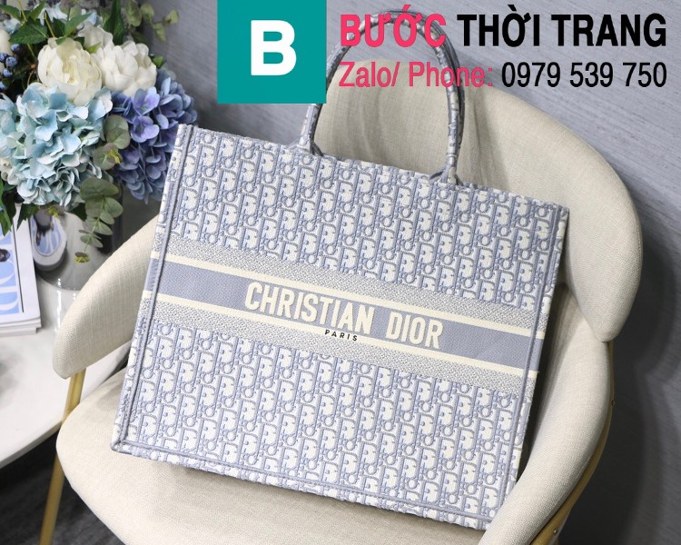 Túi xách Dior Book tote siêu cấp casvan màu 4 size 36.5cm - M1286