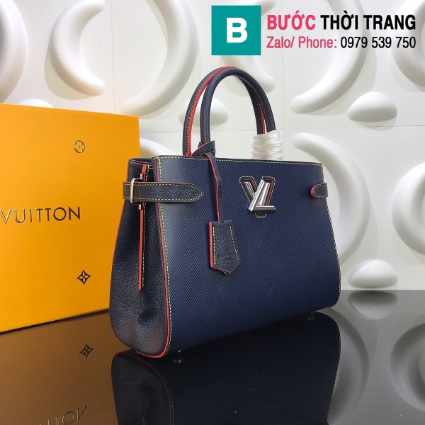 Túi xách Louis Vuitton Twist Tote siêu cấp màu xanh đen size 30cm - M54811